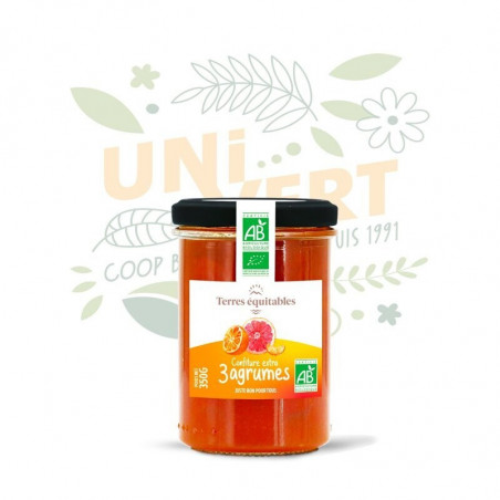 Confiture 3 agrumes Corses BIO - Le pot de 350gr