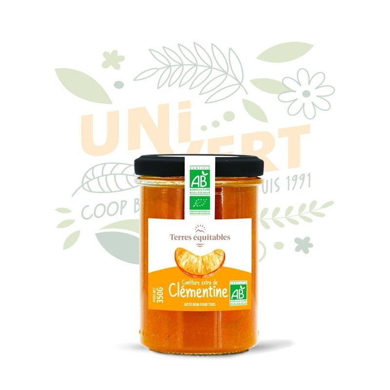 Confiture de clémentine Corse BIO - Le pot de 350gr