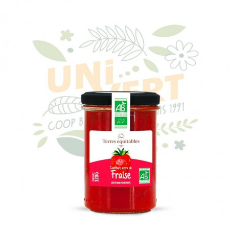 Confiture extra de fraise BIO - Le pot de 320gr