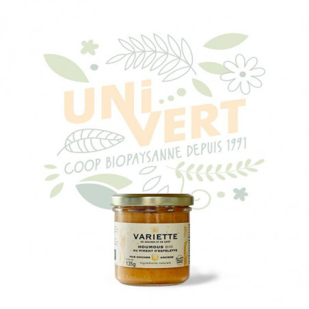 Houmous au piment d'espelette BIO - Le pot de 135gr