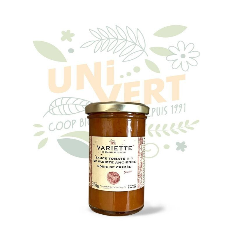 Sauce Tomate Noire de Crimée Bio - Le pot de 250gr