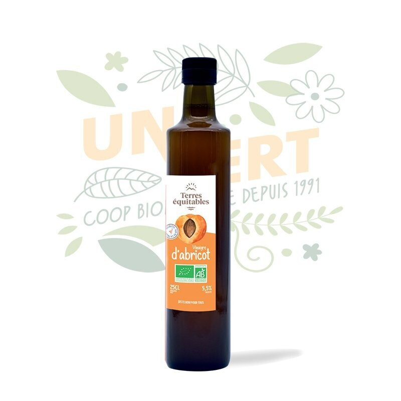 Vinaigre d'abricot BIO - la bouteille 25 cl