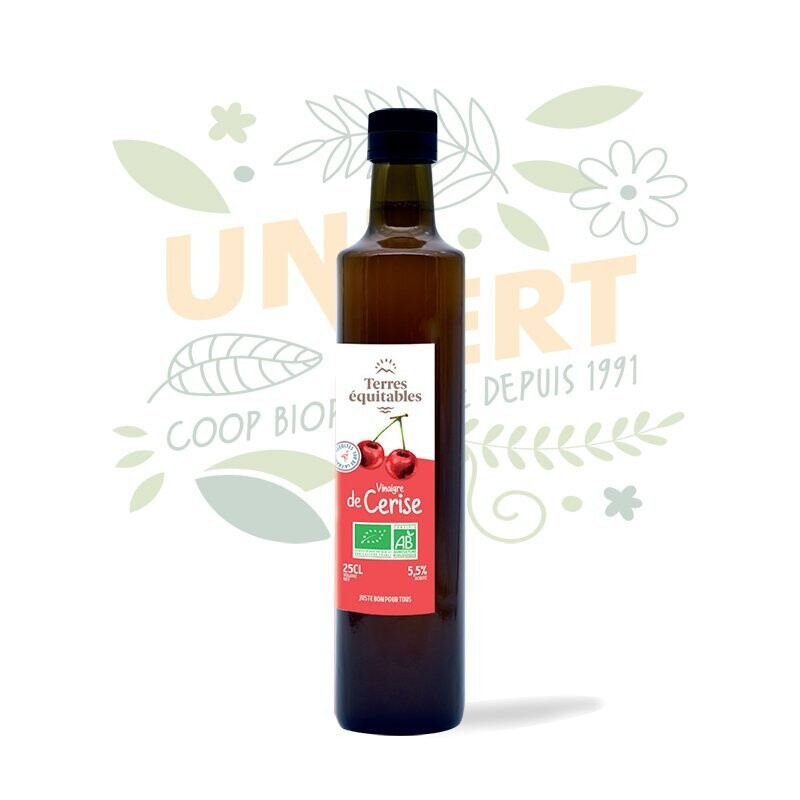 Vinaigre de cerise BIO - la bouteille 25 cl